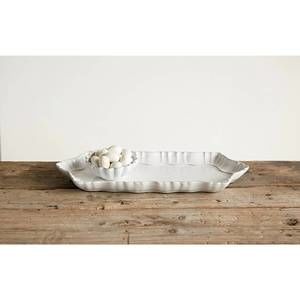 NEW CREATIVE CO-OP terra cotta platter in terracotta